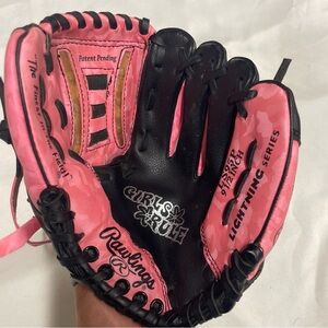 Rawlings‎ “Girls Rule” Pink Baseball Glove Lightening Series LS95P Size 9.5”